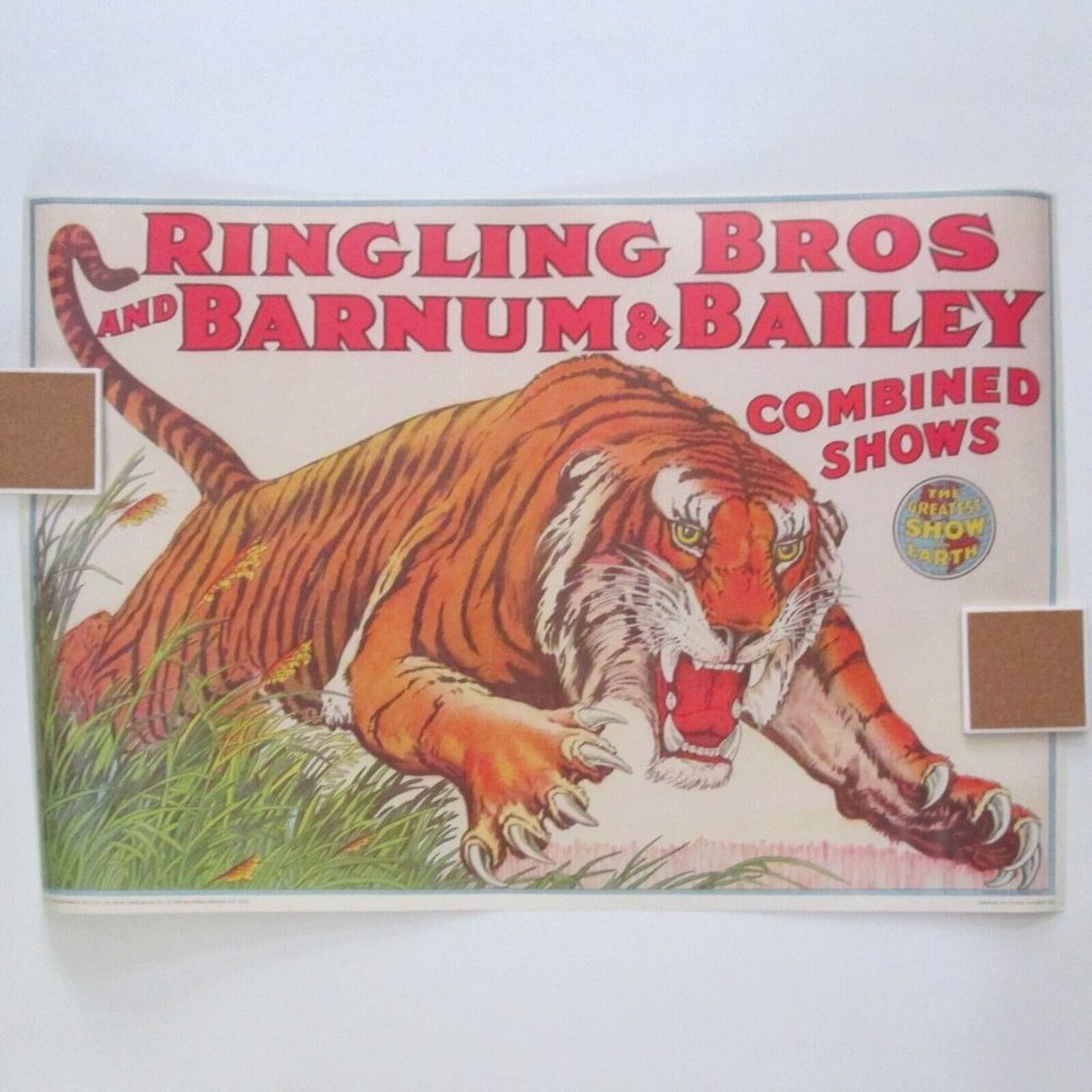 Dover Publications Ringling Brothers Circus Poster Barnum & Bailey 22 x …
